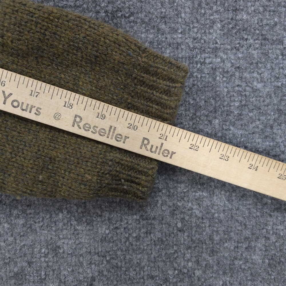 Vintage American Eagle Sweater Mens Medium Green Wool Crew Neck Knit 90s‎ Y2K - Picture 10 of 10